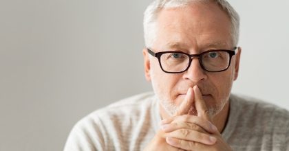 Older man considering sedation dentistry